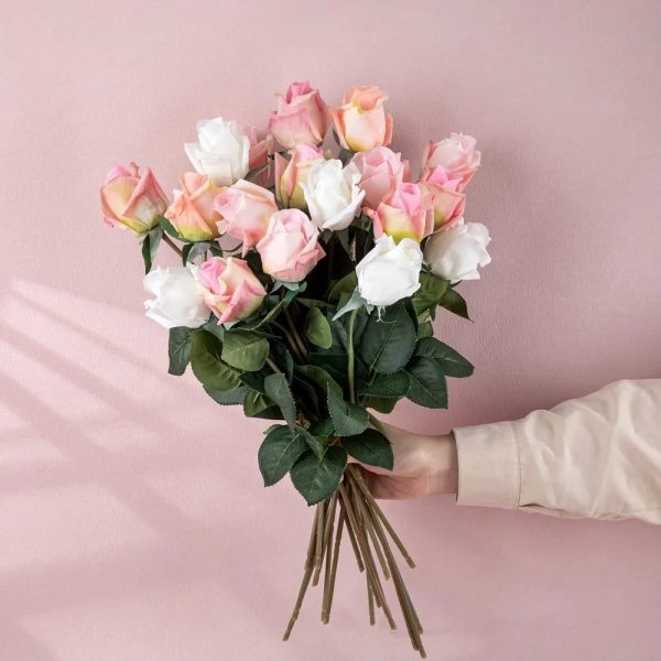 10-Piece Real Touch Moisturizing Rose Bud Artificial Flowers for Wedding and Home Decor 10-Piece Real Touch Moisturizing Rose Bud Artificial Flowers for Wedding and Home Decor