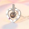 100 Languages Love Projection Heart Necklace 100 Languages Love Projection Heart Necklace