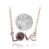 100 Languages Love Projection Heart Necklace 100 Languages Love Projection Heart Necklace