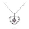100 Languages Love Projection Heart Necklace 100 Languages Love Projection Heart Necklace