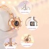 100 Languages Love Projection Heart Necklace 100 Languages Love Projection Heart Necklace
