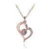 100 Languages Love Projection Heart Necklace 100 Languages Love Projection Heart Necklace