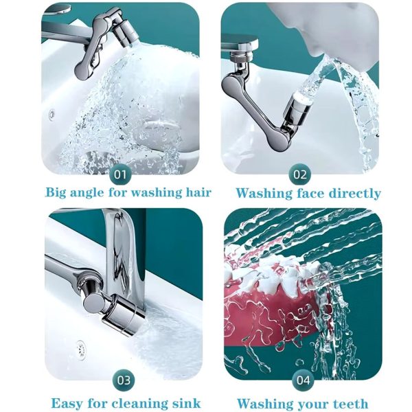 1080 Degree Rotating Faucet Extender - Dual Mode 1080 Degree Rotating Faucet Extender - Dual Mode