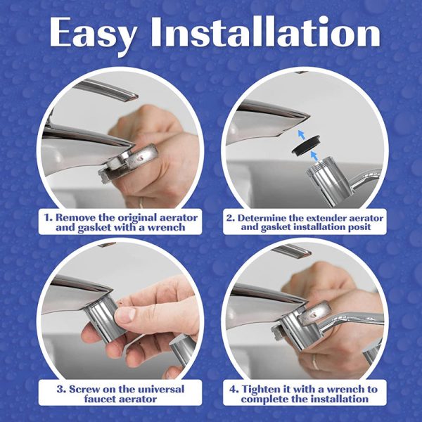 1080 Degree Rotating Faucet Extender - Dual Mode 1080 Degree Rotating Faucet Extender - Dual Mode