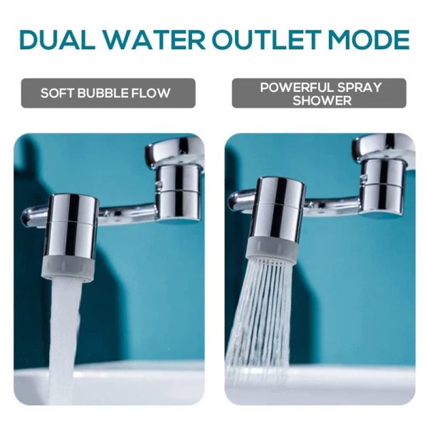 1080 Degree Rotating Faucet Extender - Dual Mode 1080 Degree Rotating Faucet Extender - Dual Mode