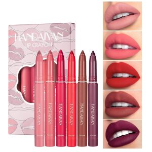 12-Color Matte Lip Crayon Set