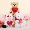 12in Cow Plush with Heart Soft Stuffed Toy Gift for Valentine 12in Cow Plush with Heart Soft Stuffed Toy Gift for Valentine
