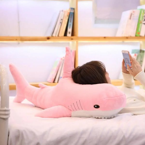 140cm Giant Shark Plush Toy – Soft Stuffed Animal Pillow for Kids 140cm Giant Shark Plush Toy – Soft Stuffed Animal Pillow for Kids