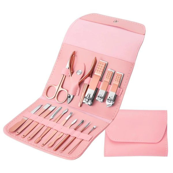 16Pcs Nail Clipper & Grooming Kit With Carry Bag 16Pcs Nail Clipper & Grooming Kit With Carry Bag