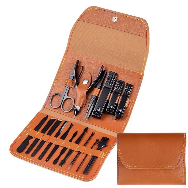 16Pcs Nail Clipper & Grooming Kit With Carry Bag 16Pcs Nail Clipper & Grooming Kit With Carry Bag