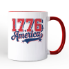 1776 America Vintage Personalized Mug, Patriotic Retro USA Freedom 4th of July Gift with Custom Name 1776 America Vintage Personalized Mug, Patriotic Retro USA Freedom 4th of July Gift with Custom Name