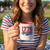 1776 America Vintage Personalized Mug, Patriotic Retro USA Freedom 4th of July Gift with Custom Name 1776 America Vintage Personalized Mug, Patriotic Retro USA Freedom 4th of July Gift with Custom Name