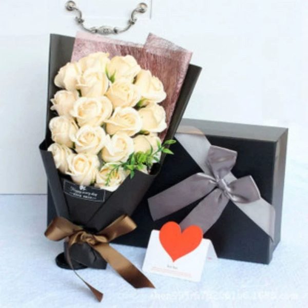 18 Soap Rose Bouquet Gift Box for Valentine and Birthday 18 Soap Rose Bouquet Gift Box for Valentine and Birthday