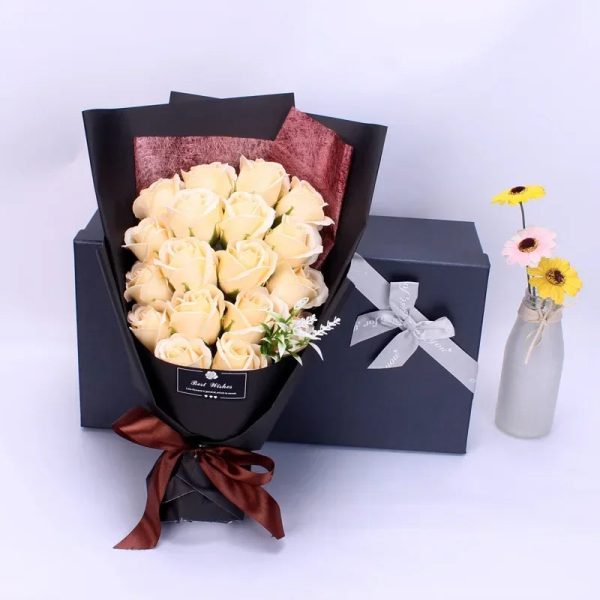 18 Soap Rose Bouquet Gift Box for Valentine and Birthday 18 Soap Rose Bouquet Gift Box for Valentine and Birthday