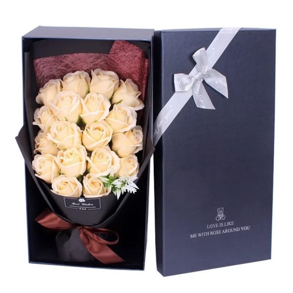 18 Soap Rose Bouquet Gift Box for Valentine and Birthday 18 Soap Rose Bouquet Gift Box for Valentine and Birthday