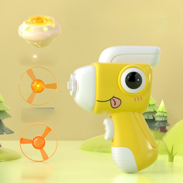 2 in 1 Dino Spinning Top and Frisbee Launcher Toy 2 in 1 Dino Spinning Top and Frisbee Launcher Toy
