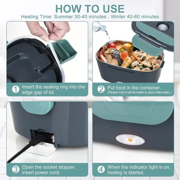 2-In-1 Electric Heating Lunch Box 2-In-1 Electric Heating Lunch Box