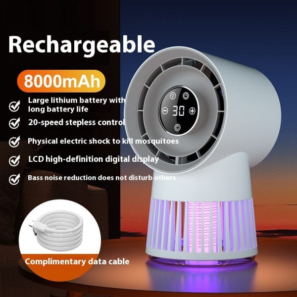 2-In-1 Electric Mosquito Killer Fan And Night Lamp Usb Rechargeable 2-In-1 Electric Mosquito Killer Fan And Night Lamp Usb Rechargeable
