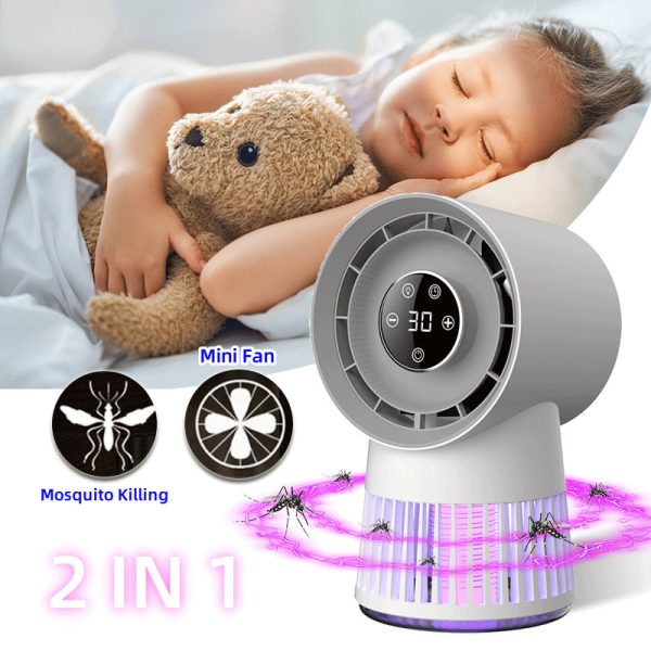 2-In-1 Electric Mosquito Killer Fan And Night Lamp Usb Rechargeable 2-In-1 Electric Mosquito Killer Fan And Night Lamp Usb Rechargeable