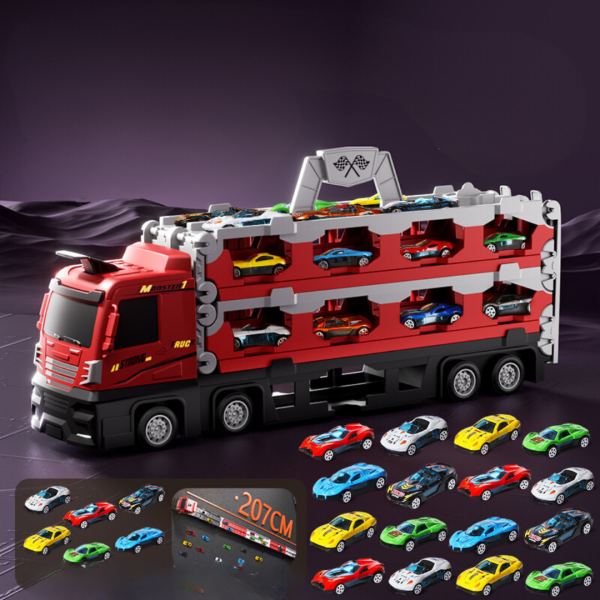 2-in-1 Foldable Truck Race Track 2-in-1 Foldable Truck Race Track