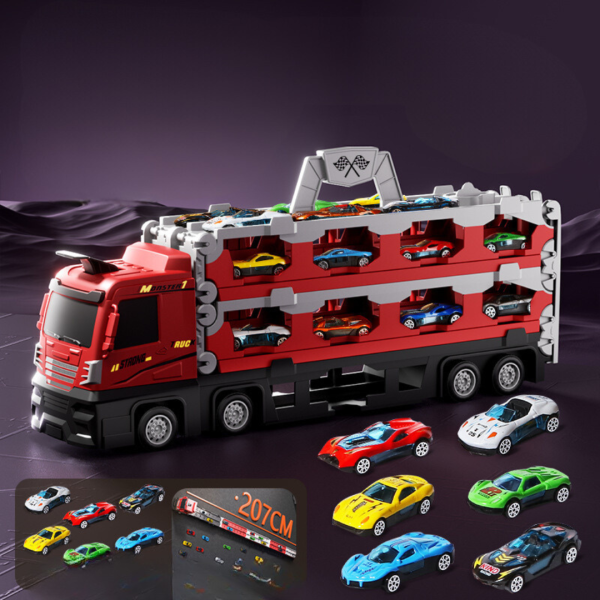2-in-1 Foldable Truck Race Track 2-in-1 Foldable Truck Race Track