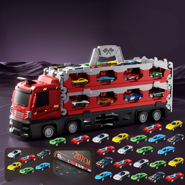 2-in-1 Foldable Truck Race Track 2-in-1 Foldable Truck Race Track
