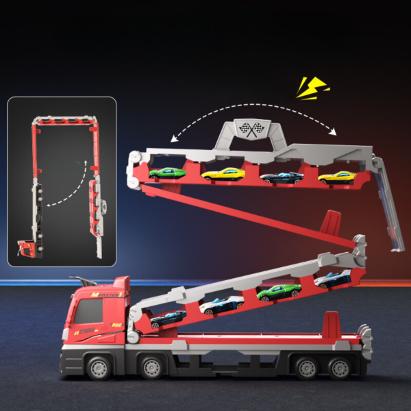 2-in-1 Foldable Truck Race Track 2-in-1 Foldable Truck Race Track