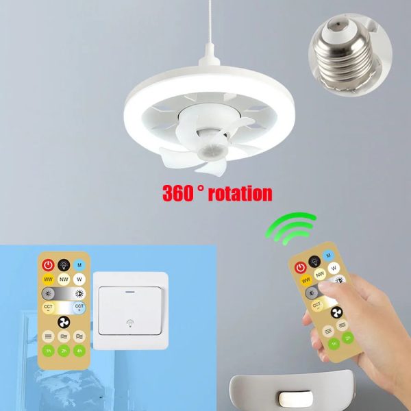 2 In 1 Swivel Fan Led Lamp 2 In 1 Swivel Fan Led Lamp