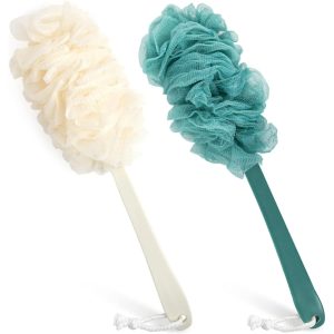 2-Pack Back Scrubber Dual-Use Body And Back Exfoliating Scrubber