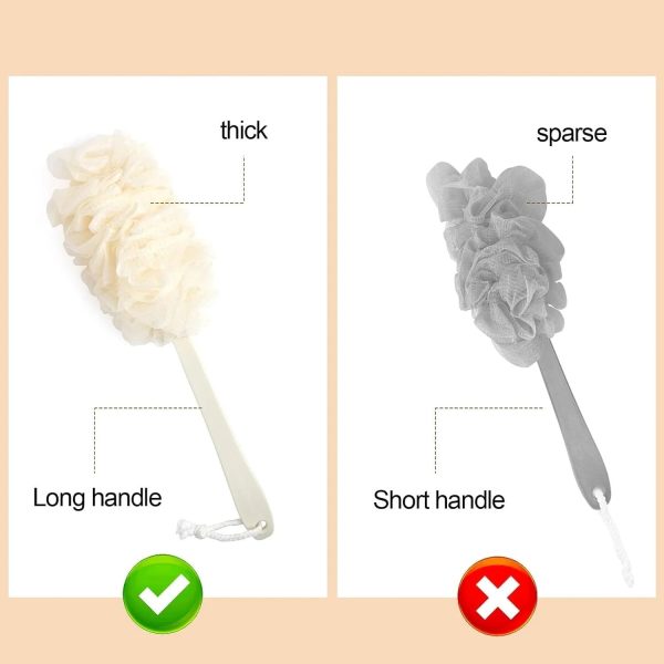 2-Pack Back Scrubber Dual-Use Body And Back Exfoliating Scrubber 2-Pack Back Scrubber Dual-Use Body And Back Exfoliating Scrubber