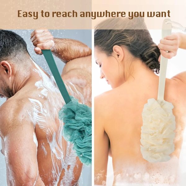 2-Pack Back Scrubber Dual-Use Body And Back Exfoliating Scrubber 2-Pack Back Scrubber Dual-Use Body And Back Exfoliating Scrubber