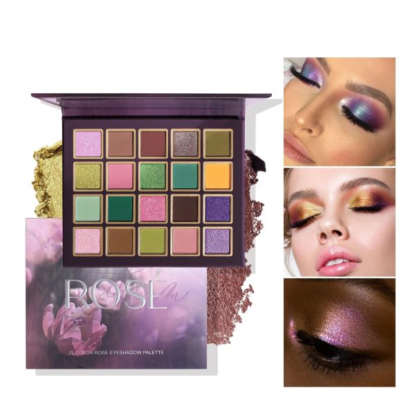 20 Colors Rose Eyeshadow Palette Rich Pigmented Shades For Stunning Eye Makeup Looks