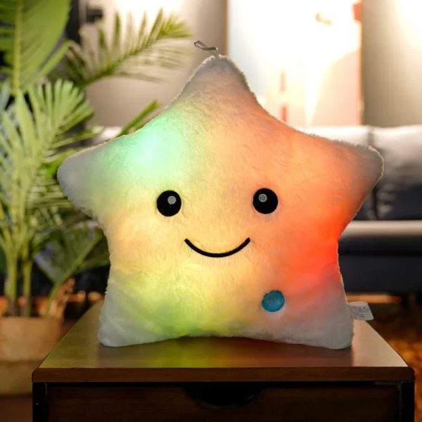 20CM Luminous Star Plush Toy Soft Glowing LED Cushion for Kids and Teens 20CM Luminous Star Plush Toy Soft Glowing LED Cushion for Kids and Teens