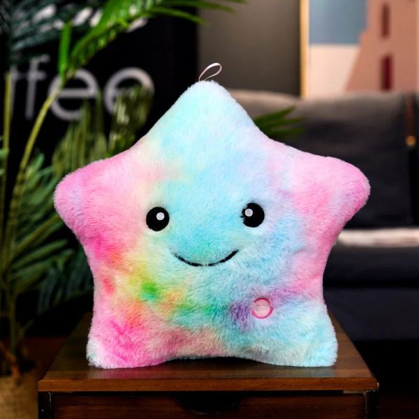 20CM Luminous Star Plush Toy Soft Glowing LED Cushion for Kids and Teens 20CM Luminous Star Plush Toy Soft Glowing LED Cushion for Kids and Teens