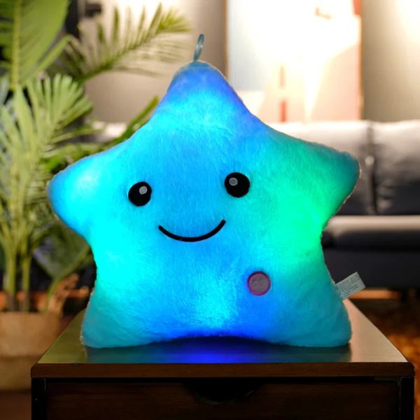 20CM Luminous Star Plush Toy Soft Glowing LED Cushion for Kids and Teens 20CM Luminous Star Plush Toy Soft Glowing LED Cushion for Kids and Teens