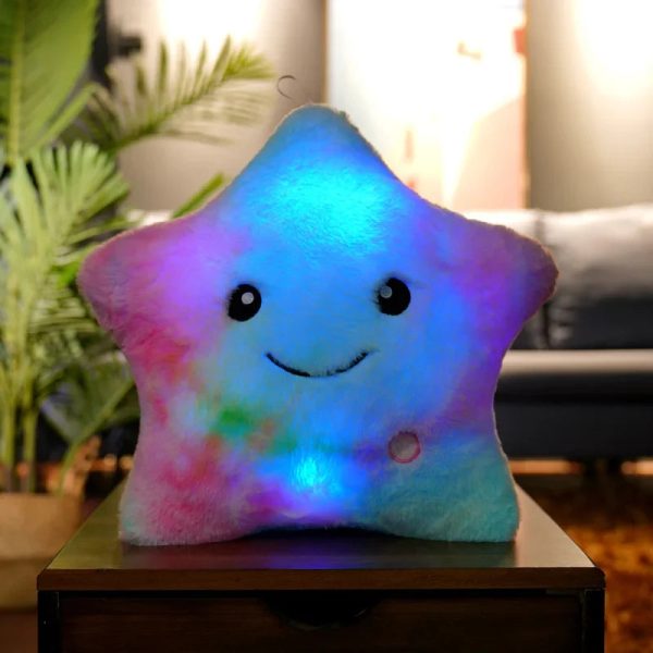 20CM Luminous Star Plush Toy Soft Glowing LED Cushion for Kids and Teens 20CM Luminous Star Plush Toy Soft Glowing LED Cushion for Kids and Teens