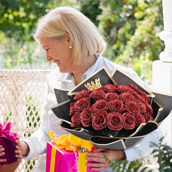 24-Piece Artificial Roses with Golden Butterflies – DIY Home and Wedding Decoration 24-Piece Artificial Roses with Golden Butterflies – DIY Home and Wedding Decoration