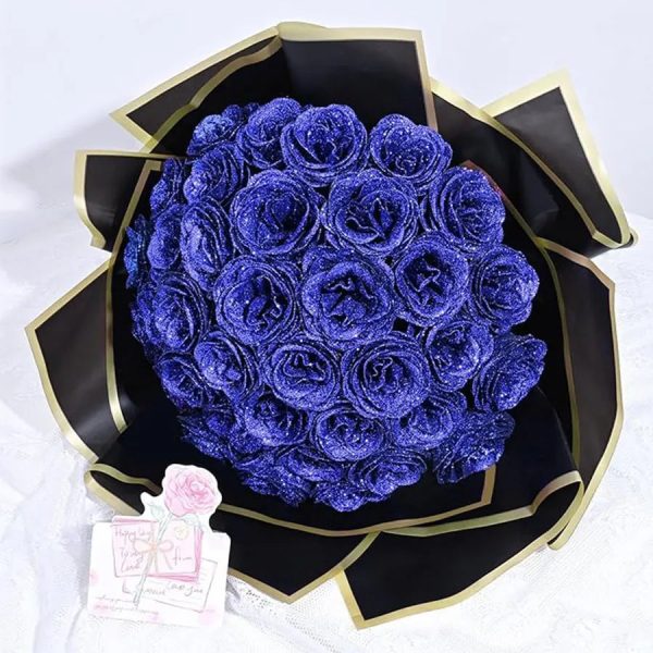24-Piece Artificial Roses with Golden Butterflies – DIY Home and Wedding Decoration 24-Piece Artificial Roses with Golden Butterflies – DIY Home and Wedding Decoration