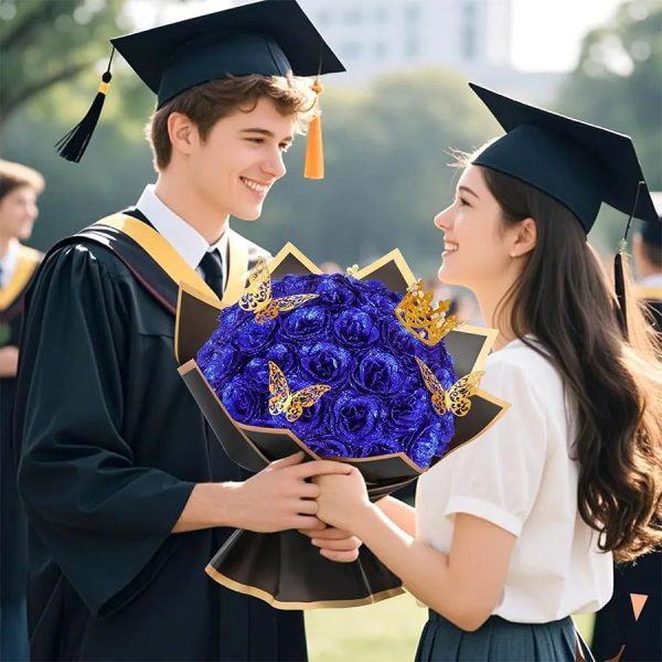 24-Piece Artificial Roses with Golden Butterflies – DIY Home and Wedding Decoration 24-Piece Artificial Roses with Golden Butterflies – DIY Home and Wedding Decoration