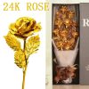 24K Gold Foil Rose Artificial Flower for Valentine’s Day and Special Occasions 24K Gold Foil Rose Artificial Flower for Valentine’s Day and Special Occasions