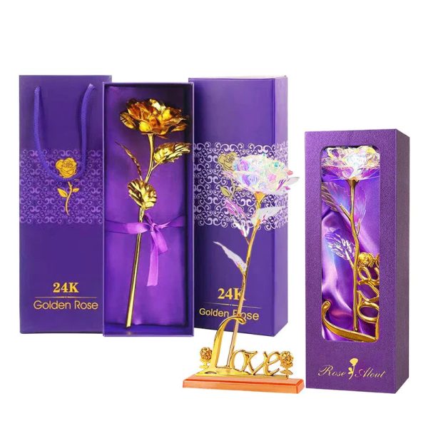 24K Gold Foil Rose Artificial Flower for Valentine’s Day and Special Occasions 24K Gold Foil Rose Artificial Flower for Valentine’s Day and Special Occasions