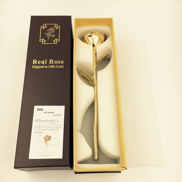 24K Gold Plated Preserved Rose Gift for Wedding & Birthday 24K Gold Plated Preserved Rose Gift for Wedding & Birthday