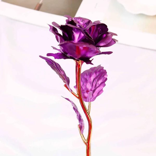 24K Gold Plated Rose Flower Luxury Gift for Lovers