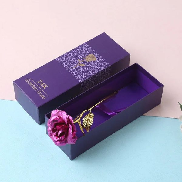 24K Gold Rose Flower for Valentine's Day and Gifts 24K Gold Rose Flower for Valentine's Day and Gifts