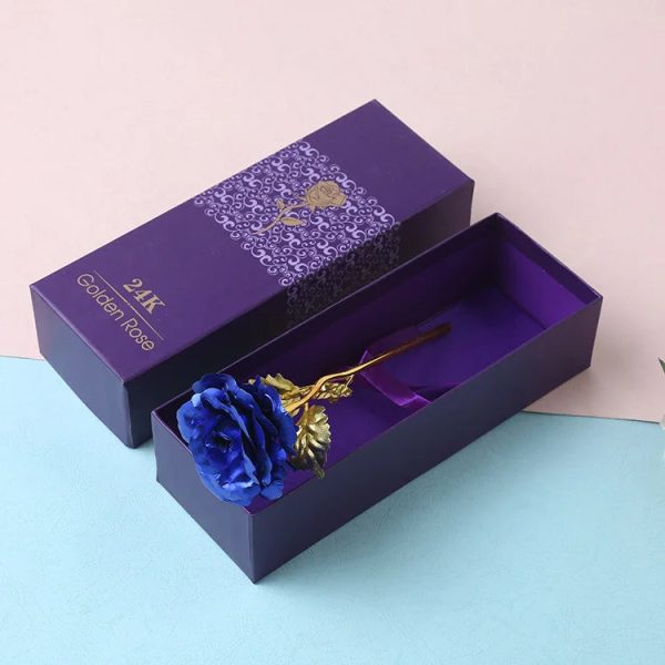 24K Gold Rose Flower for Valentine's Day and Gifts 24K Gold Rose Flower for Valentine's Day and Gifts