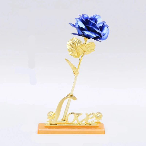 24K Gold Rose Flower for Valentine's Day and Gifts 24K Gold Rose Flower for Valentine's Day and Gifts