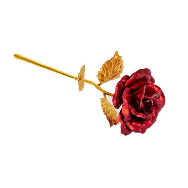 24K Gold Rose Flower for Valentine's Day and Gifts 24K Gold Rose Flower for Valentine's Day and Gifts