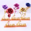 24K Gold Rose Flower for Valentine's Day and Gifts 24K Gold Rose Flower for Valentine's Day and Gifts