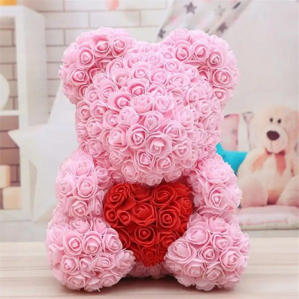 25-40cm Rose Teddy Bear – Handmade Flower Bear Gift for Valentine’s Day or Birthday 25-40cm Rose Teddy Bear – Handmade Flower Bear Gift for Valentine’s Day or Birthday