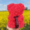 25 cm Rose Teddy Bear Artificial Foam Flower Gift 25 cm Rose Teddy Bear Artificial Foam Flower Gift